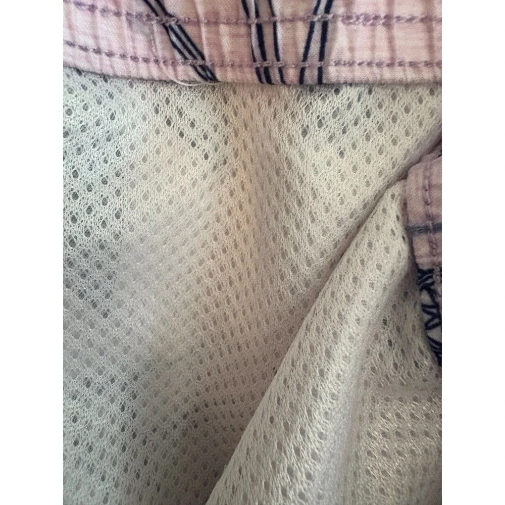 EUC US Polo Assn Pink Sailboat Print Lined‎ Swim Trunks Shorts Men's Sz 4XL